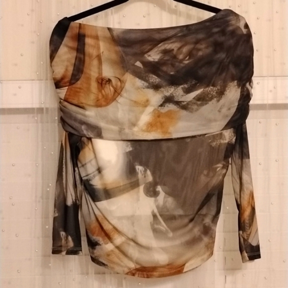 Worthington Women's Smoke Drape Neck Blouse, Size: L, NWT - Picture 9 of 9